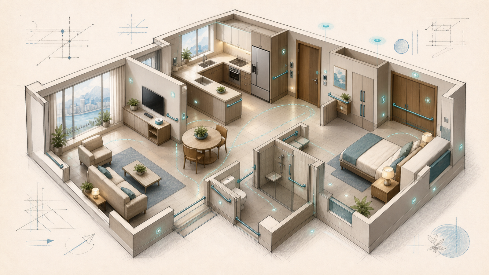 Integrated accessible smart-home design